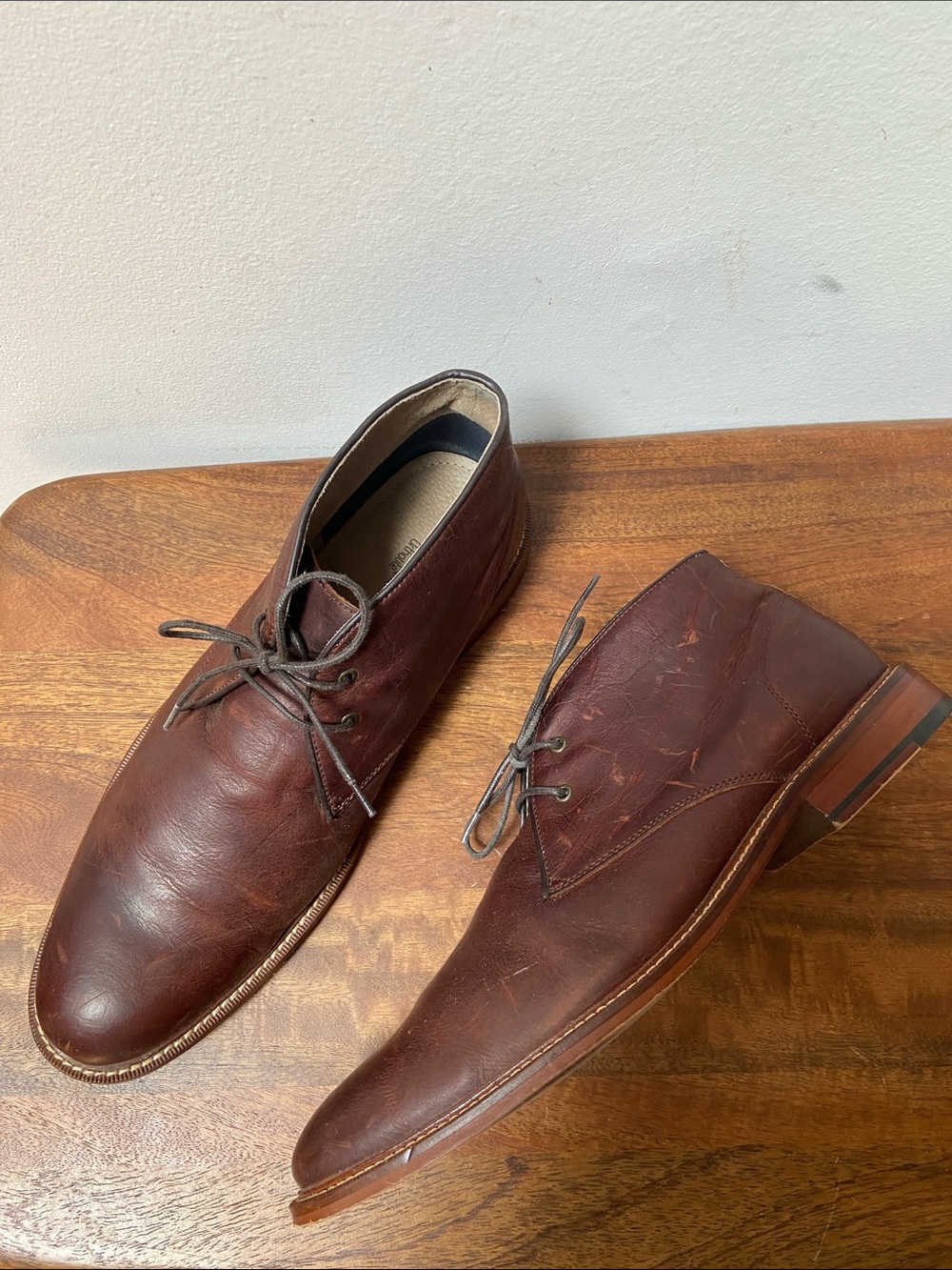 Banana Republic Dark Brown Leather Chukka Boots